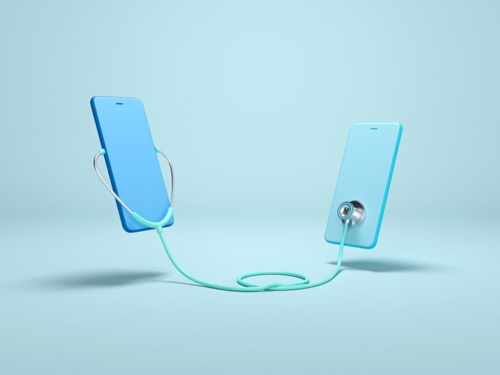 Doctors discussing the use of artificial intelligence in healthcare, showing support for AI as a tool to assist medical work while expressing caution about using chatbots for giving health advice to patients.